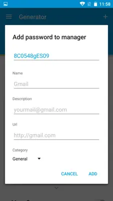 Password Creator android App screenshot 1